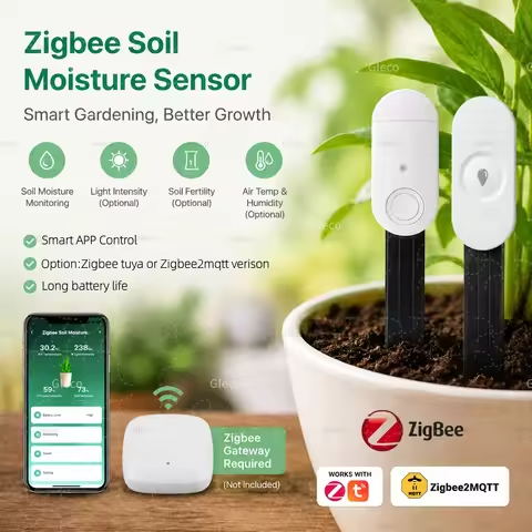 ZigBee slimme bodemvochtigheid - Plant Parent App recensie en prijs